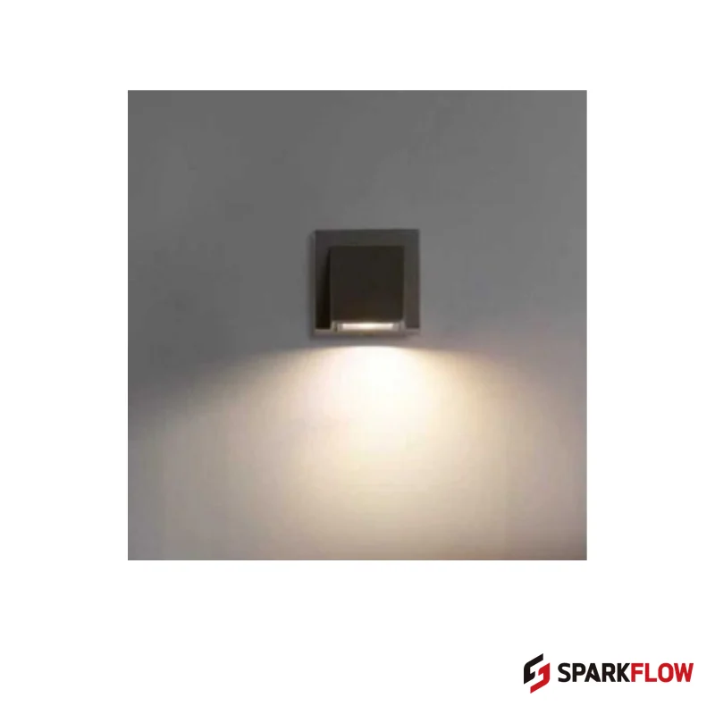 WL-W7202 Wall Light — Black · 3W · Warm White (3000K)