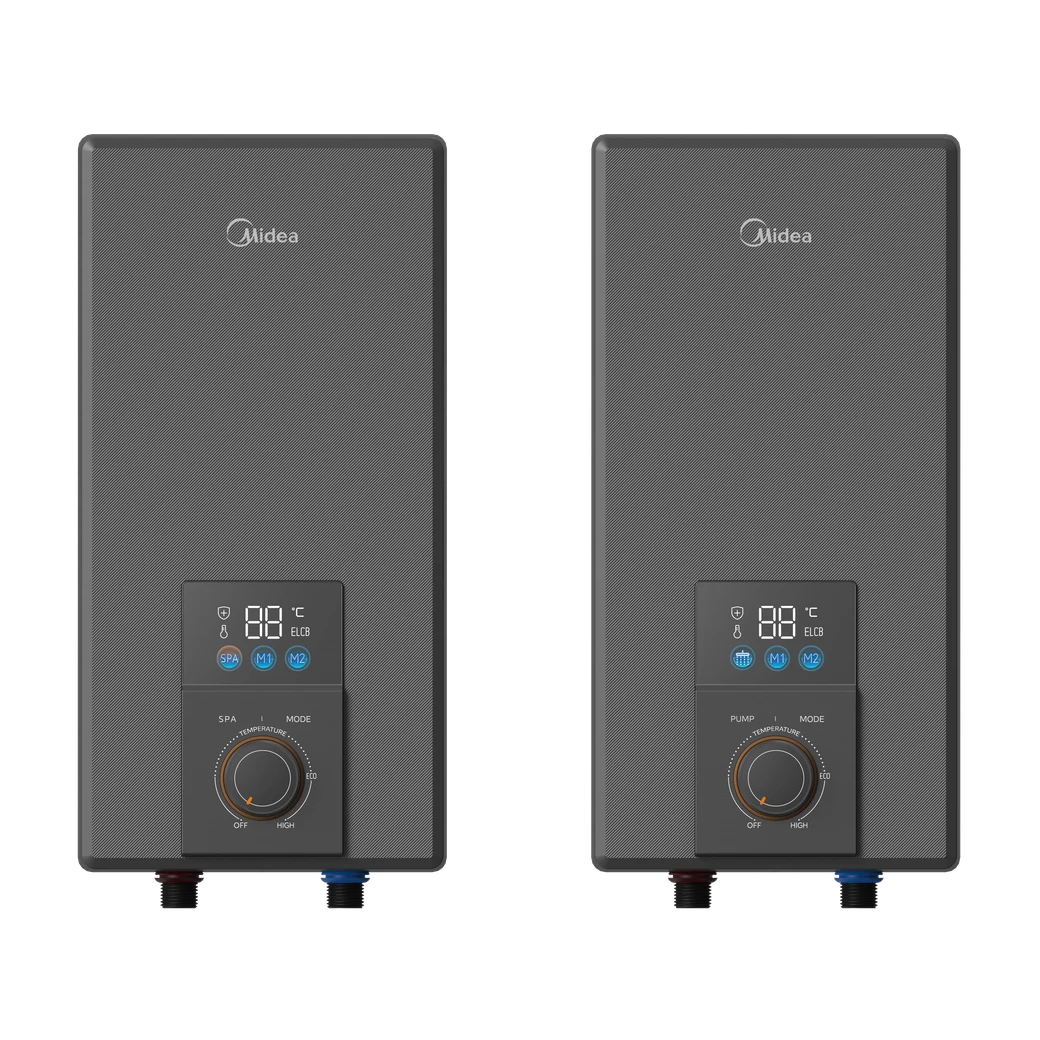 Midea MWH-38EMBP(B)-BRS Instant Water Heater with Rain Shower