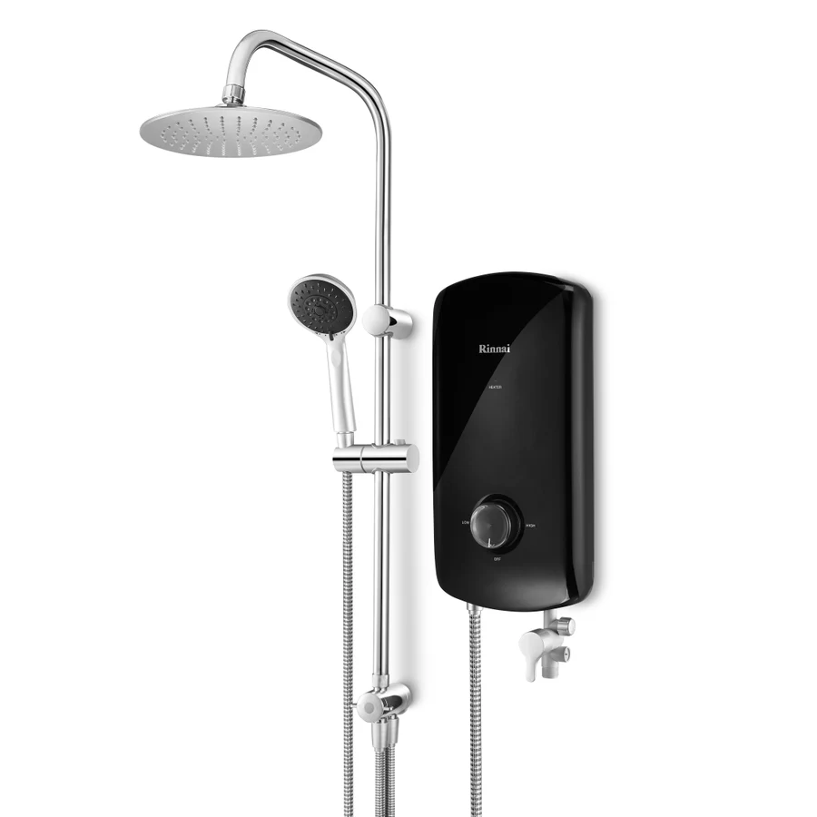 Rinnai REI-B330NP-R Crystal Instant Water Heater — Diamond Black