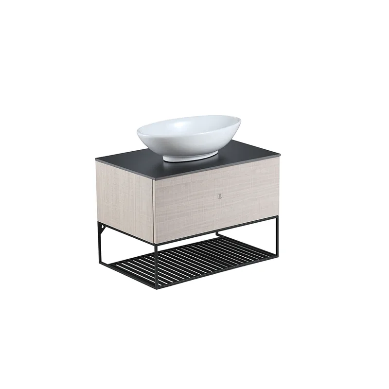 Press-To-Open Vanity Cabinet 60cm | Countertop Basin