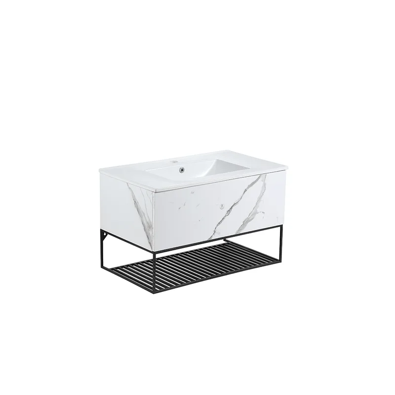 Press-To-Open Vanity Cabinet 70cm | Insert Basin