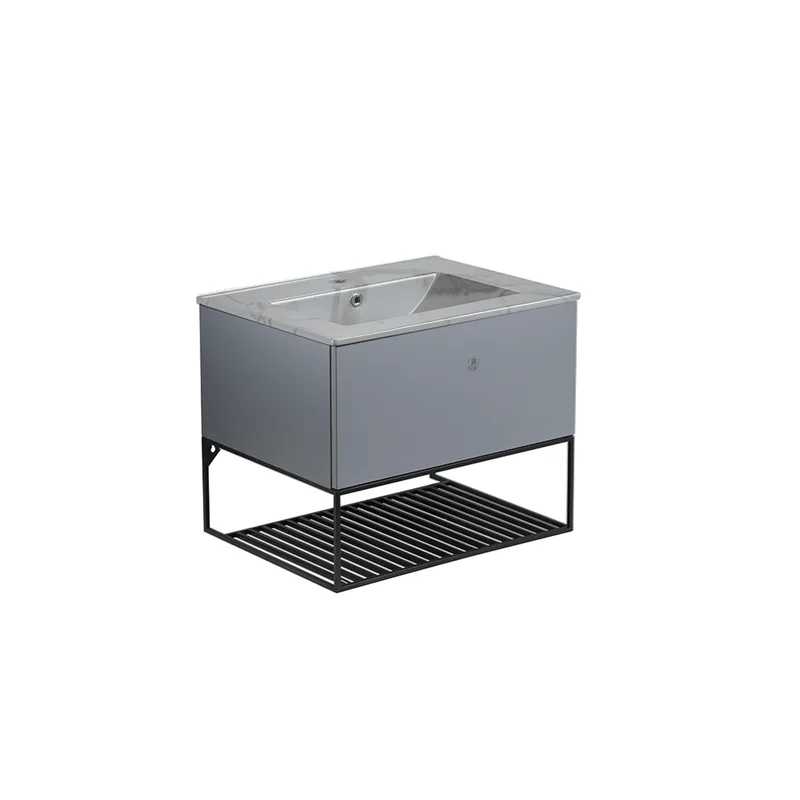 Press-To-Open Vanity Cabinet 80cm | Insert Basin