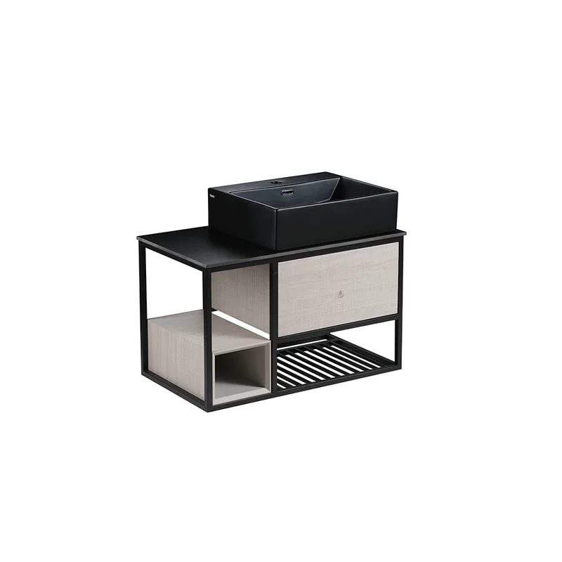 Press-To-Open Vanity Cabinet 60cm | Countertop Basin