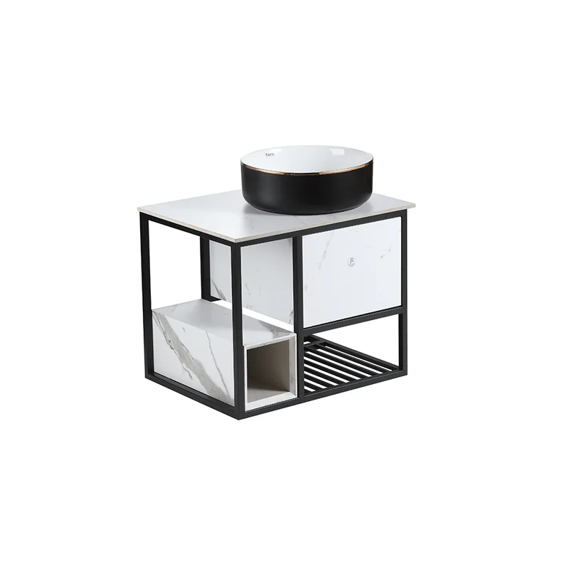 Press-To-Open Vanity Cabinet 60cm | Countertop Basin