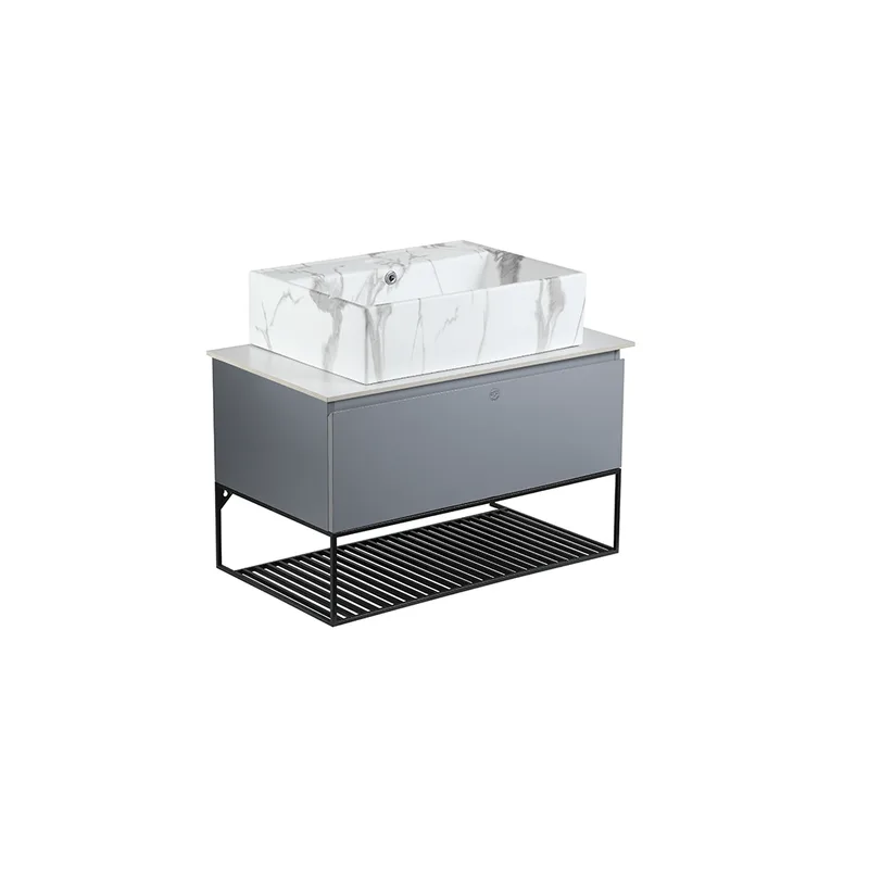 Pull-To-Open Vanity Cabinet 70cm | Countertop Basin