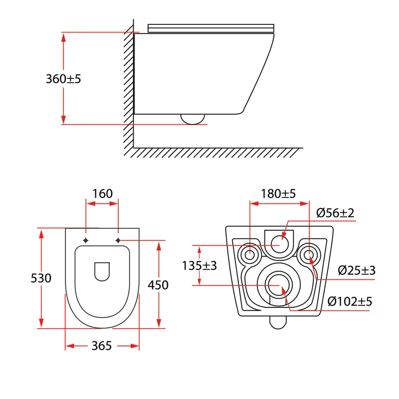 PF-306P07 + Concealed Flushing System