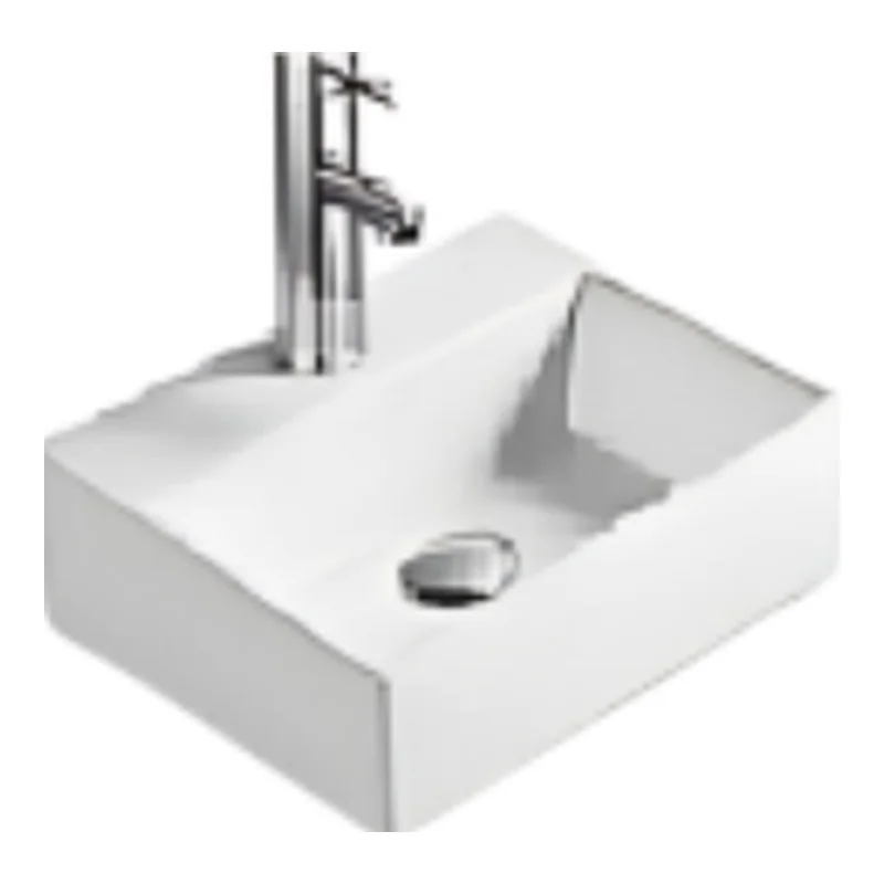 Vera D.048 Ceramic countertop basin (Glossy White)