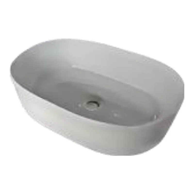 Vera D.072 Ceramic countertop basin (Glossy White)