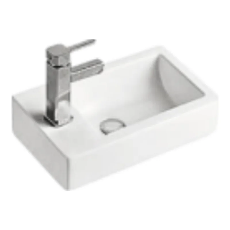 Vera D.079L Ceramic countertop basin (Glossy White)