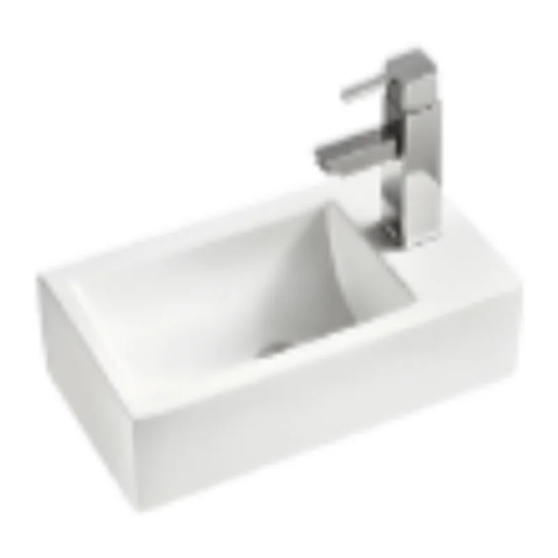 Vera D.079R Ceramic countertop basin (Glossy White)