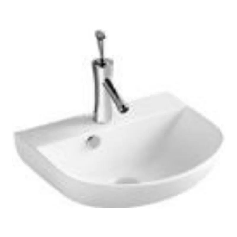 Vera D.091 Ceramic countertop basin (Glossy White)