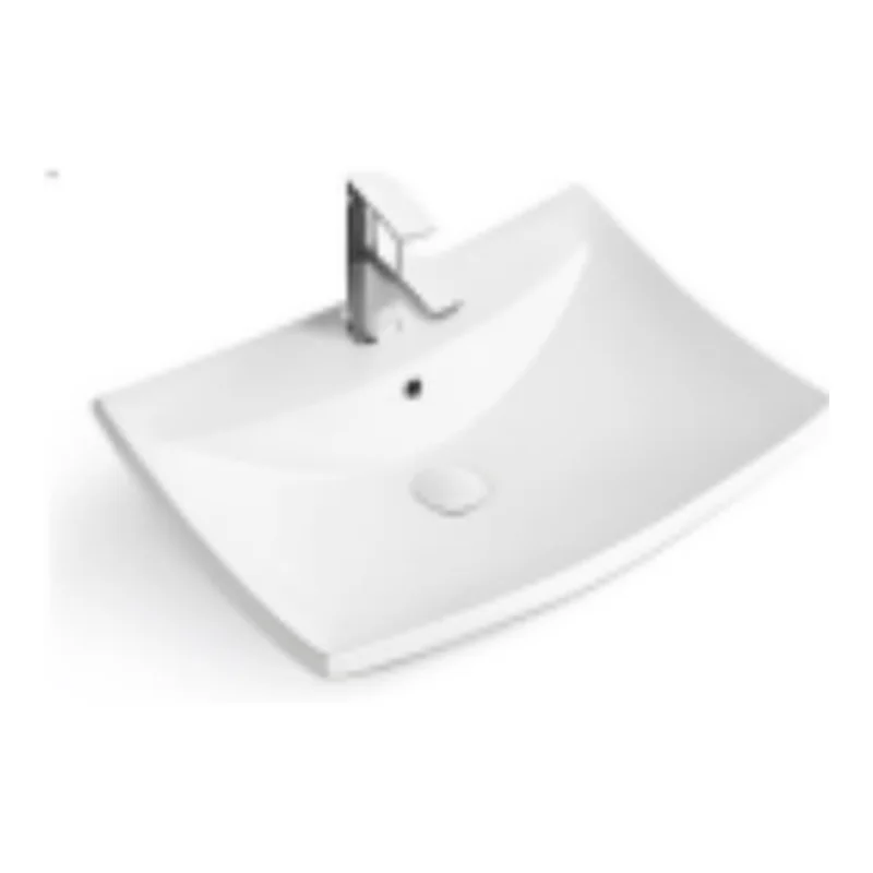 Vera D.149 Ceramic countertop basin (Glossy White)