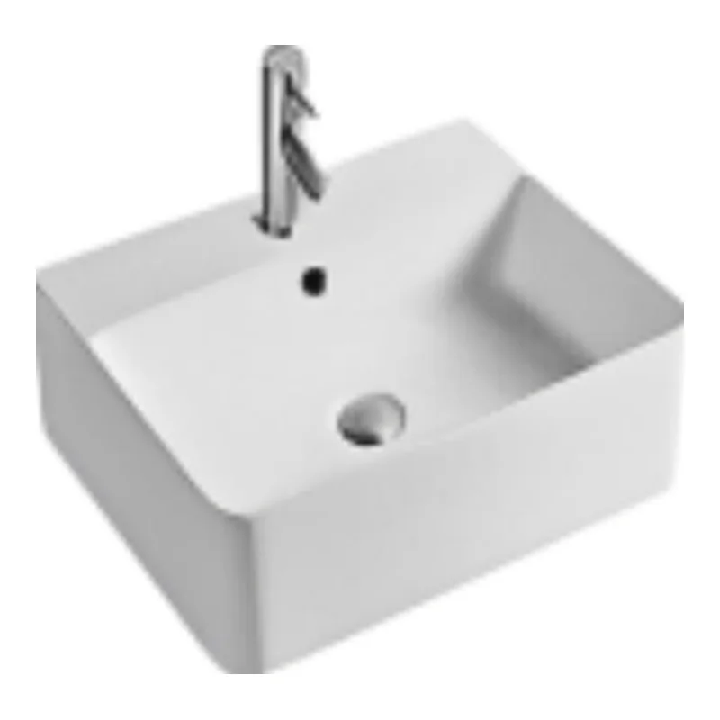 Vera D.175 Ceramic countertop basin (Glossy White)