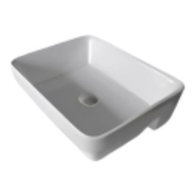 Vera D.176 Ceramic countertop basin (Glossy White)