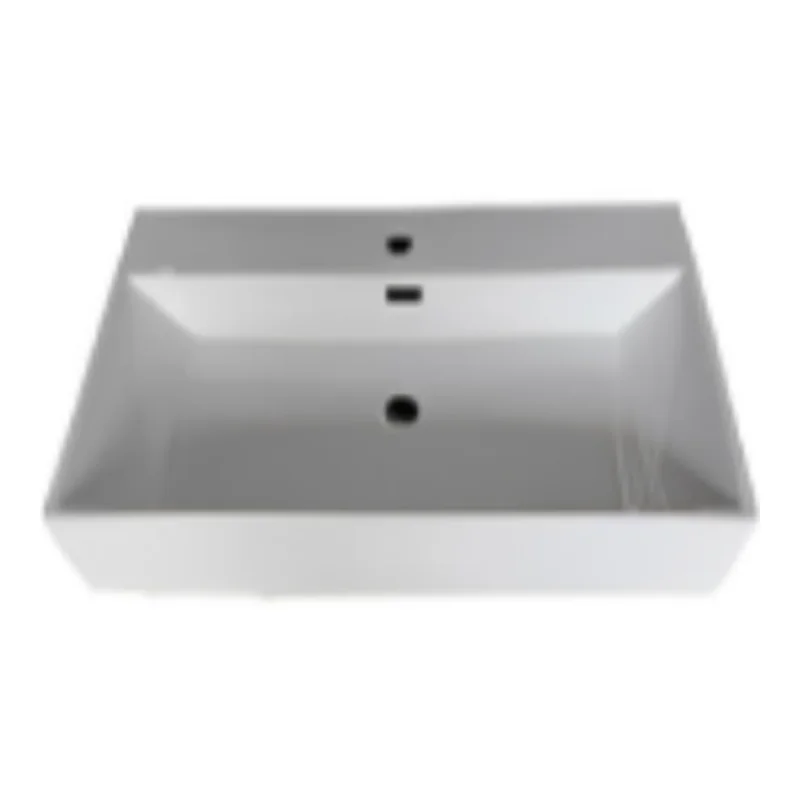 Vera D.382 Ceramic countertop basin (Glossy White)