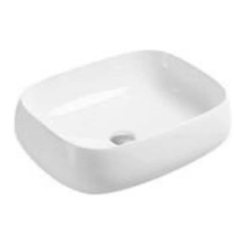 Vera D.439 Ceramic countertop basin (Glossy White)