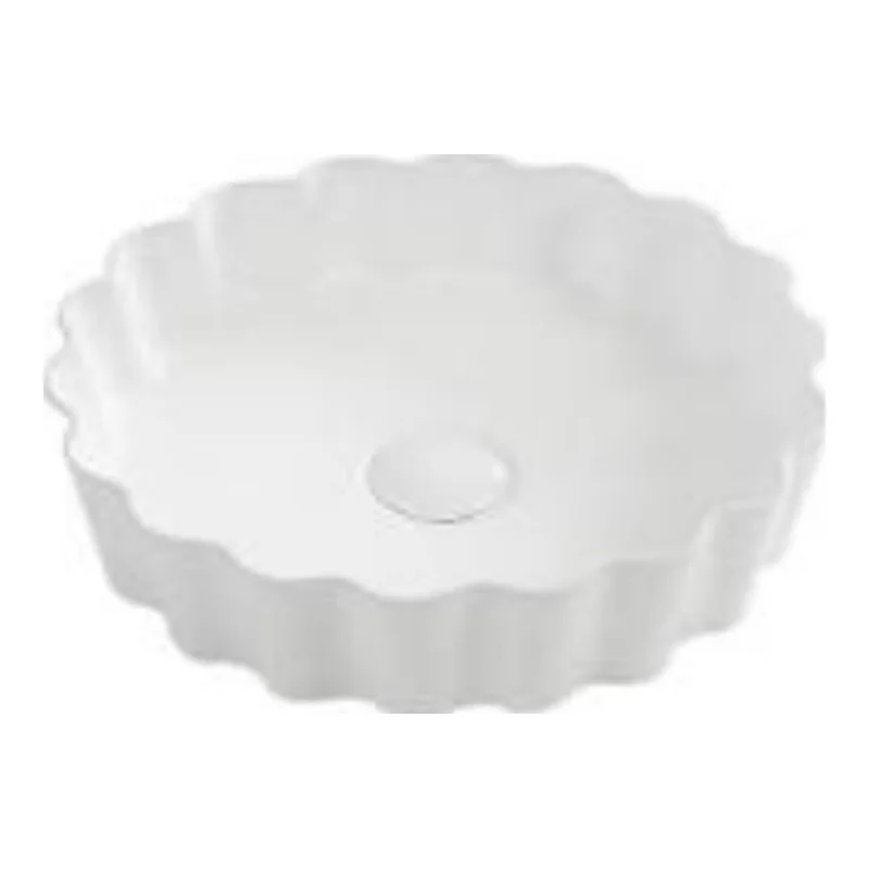 Vera D.575 Ceramic countertop basin (White)