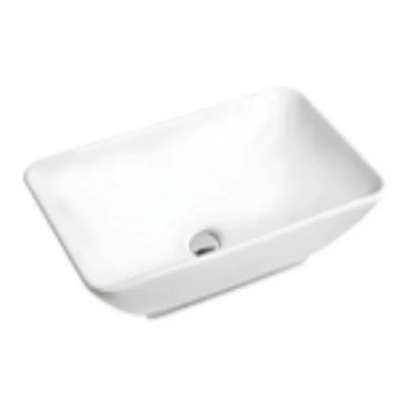 Vera D.7182 Ceramic countertop basin (Glossy White)