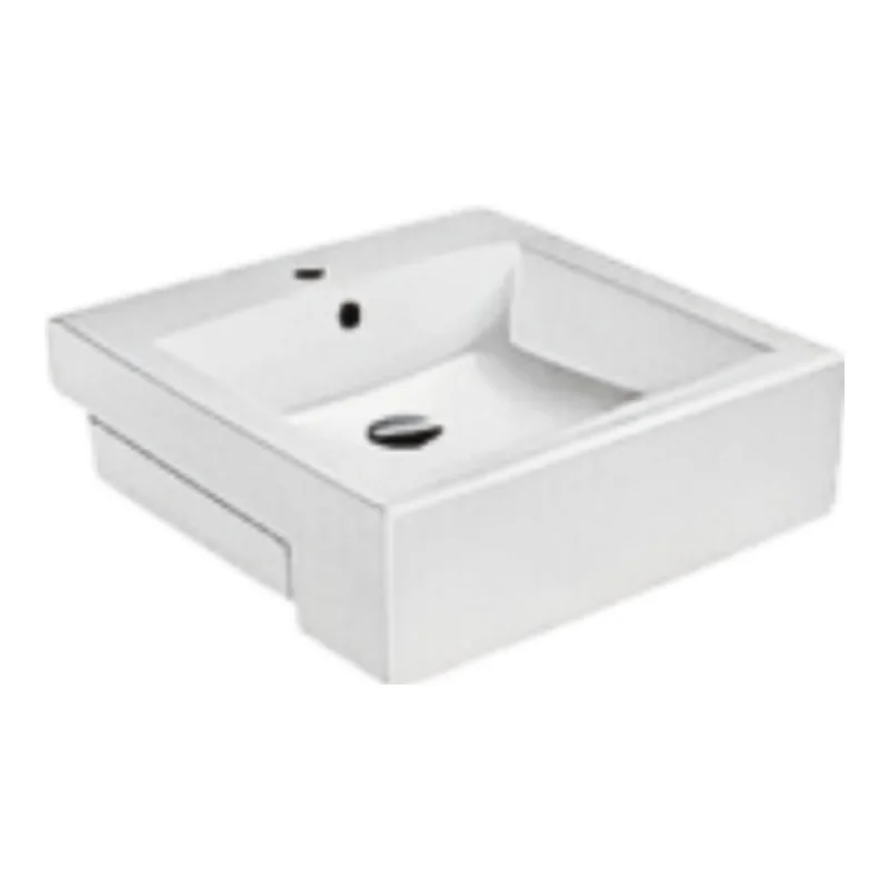 Vera D.8050A Ceramic countertop basin (Glossy White)
