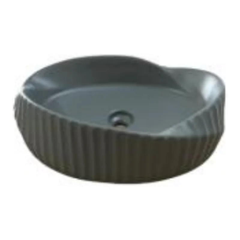 Vera DB.2505MG Design Console Basin with Matching Ceramic Pop-Up Waste (Matte Grey)
