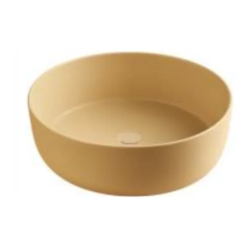 Vera DB.293MK Design Console Basin with Matching Ceramic Pop-Up Waste (Matte Khaki)