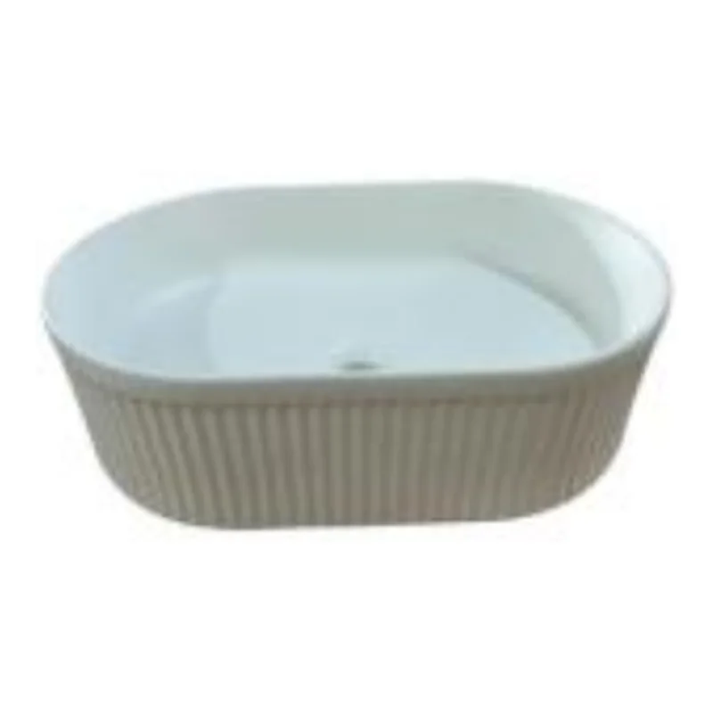 Vera DB.566MW Design Console Basin with Matching Ceramic Pop-Up Waste (Matte White)