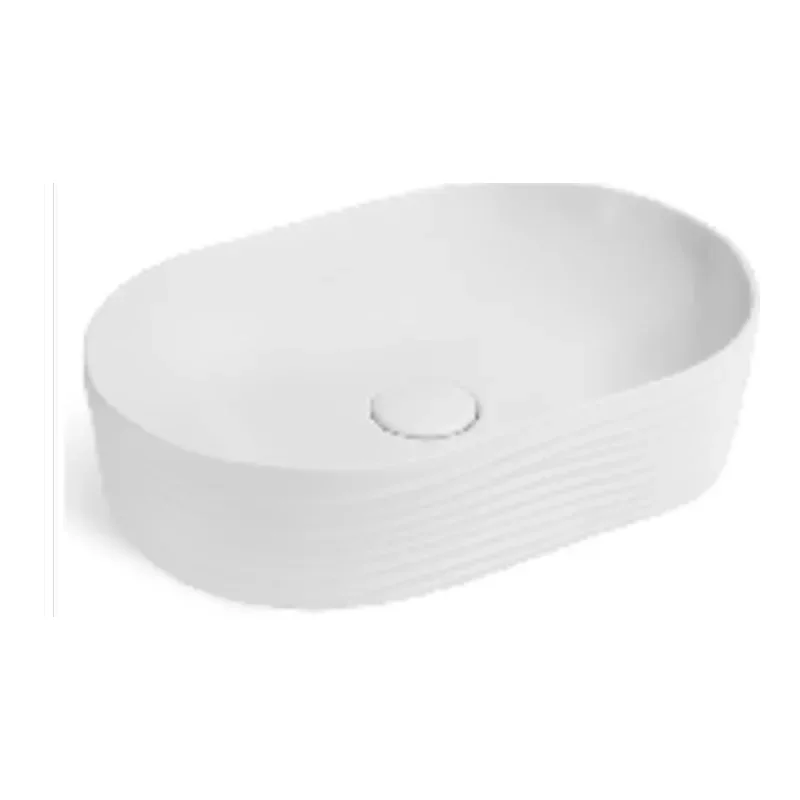 Vera DB.630MW Design Console Basin with Matching Ceramic Pop-Up Waste (Matte White)