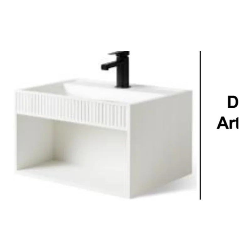 Vera DCB.4076MW Freestanding Basin (Matte White)