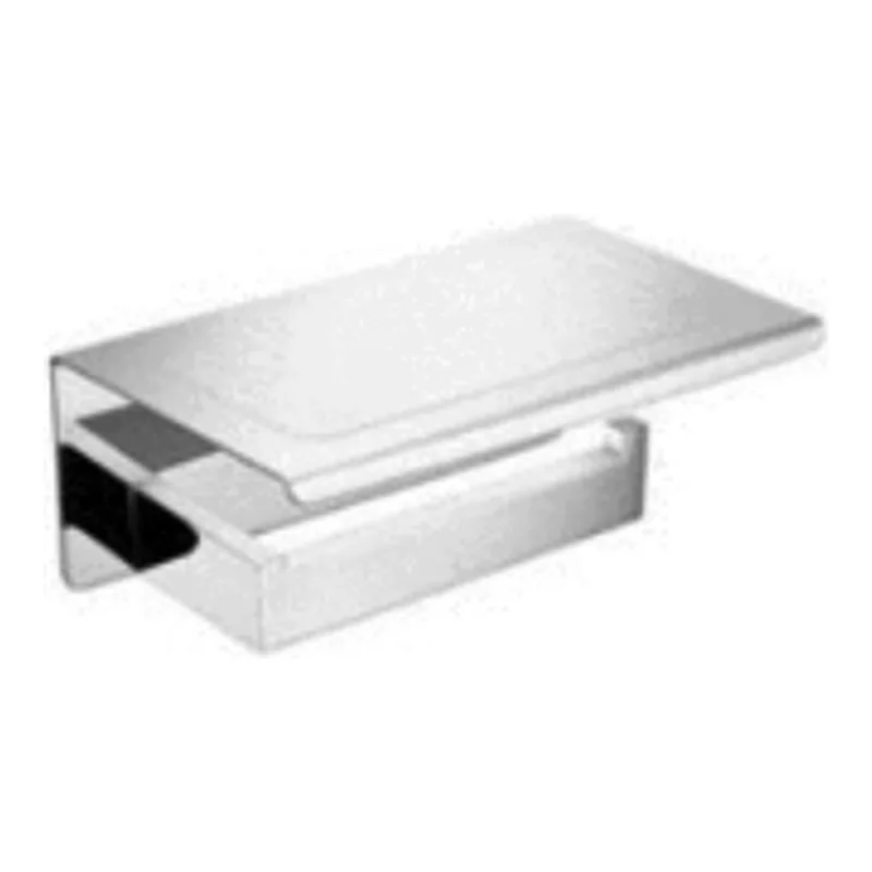 Vera VA.2005F-BN Toilet Paper Holder with Plate — Brush Nickel (Matte)