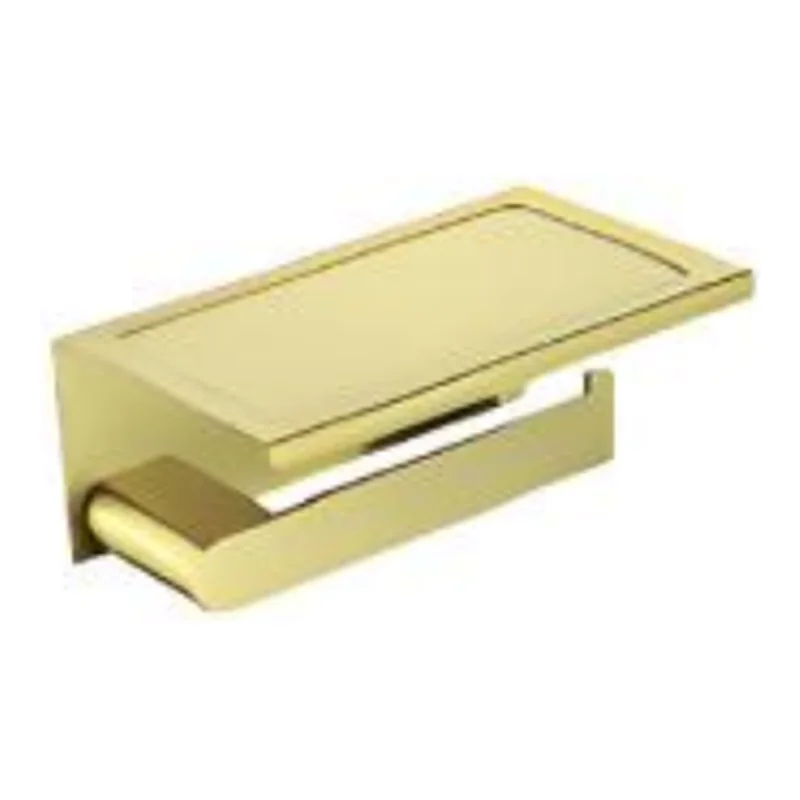 Vera VA.2005F-BN Toilet Paper Holder with Plate — Brush Nickel (Matte)