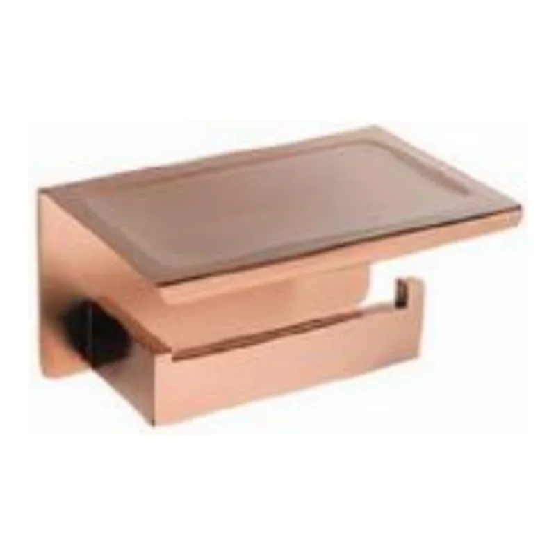 Vera VA.2005F-BN Toilet Paper Holder with Plate — Brush Nickel (Matte)