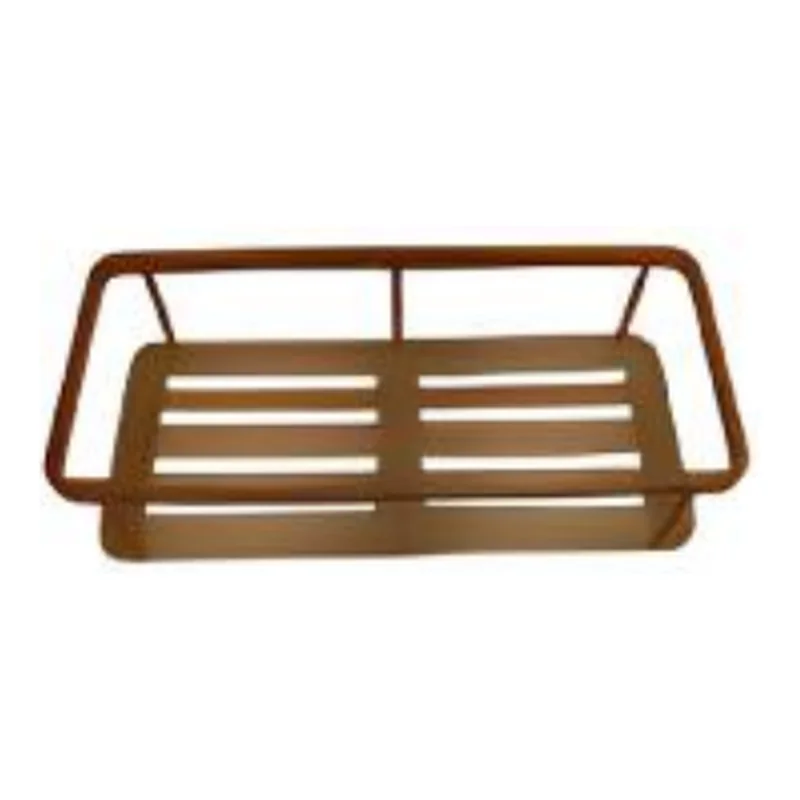 Vera VA.2030J-BN Single Corner Basket (Flat Base) 400mm — Brush Nickel (Matte)