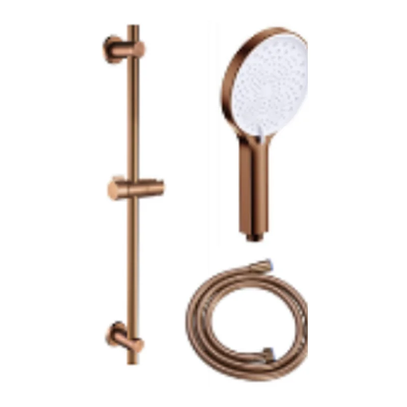 Vera Classico Hand Shower Set (Adjustable Sliding Bar holder, Turn to Lock Shower Holder, PVC Hose) (1504MRG)