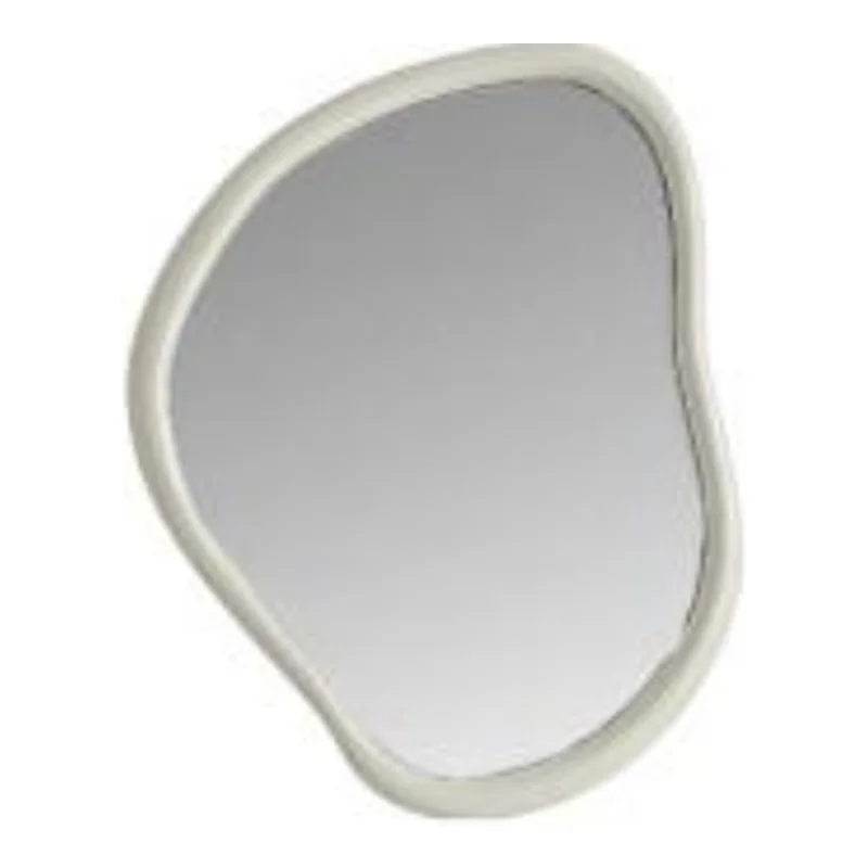Vera VC.6028BEG Flat PVC Mirror with One Shelf - Beige